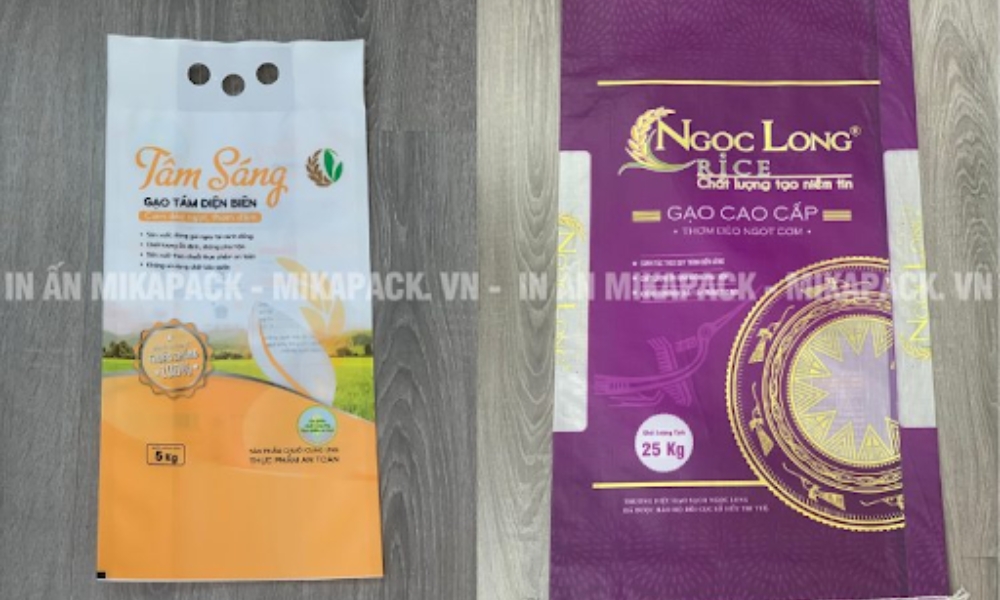 Phong cách bao bì gạo hiện đại