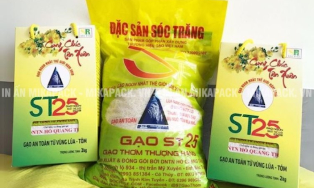 Phong cách bao bì gạo truyền thống