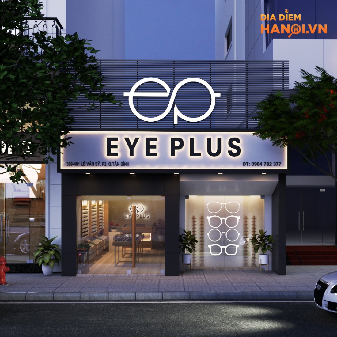 cửa hàng kính mắt Eye Plus tại Hà Nội