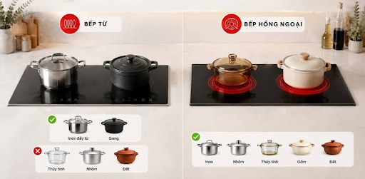 Loại bếp điện nào không kén nồi