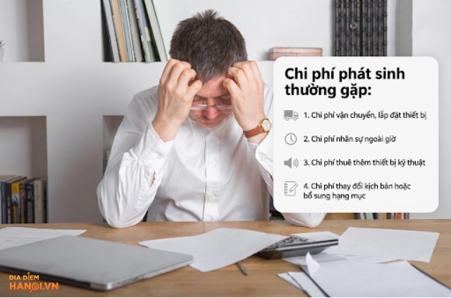 Phát sinh nhiều chi phí ngoài dự kiến
